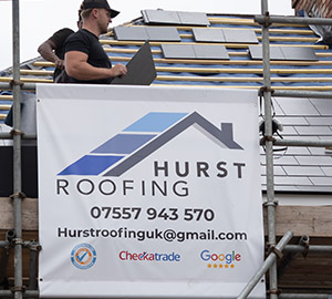 Close-up of quality roofing details by Hurst Roofing